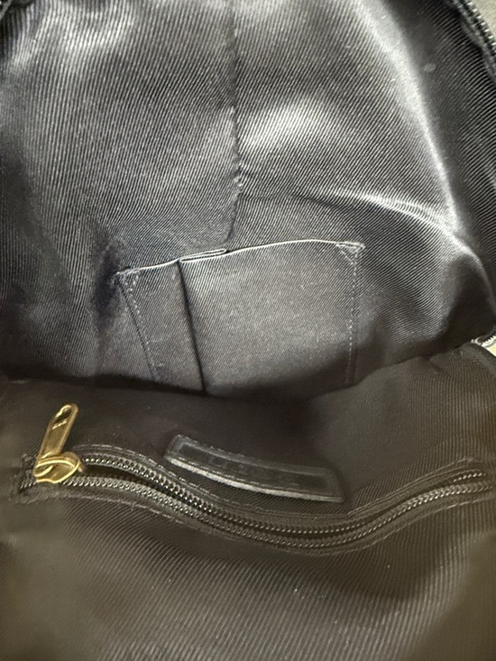 Vintage Black Leather Backpack Purse by Børn main image 6